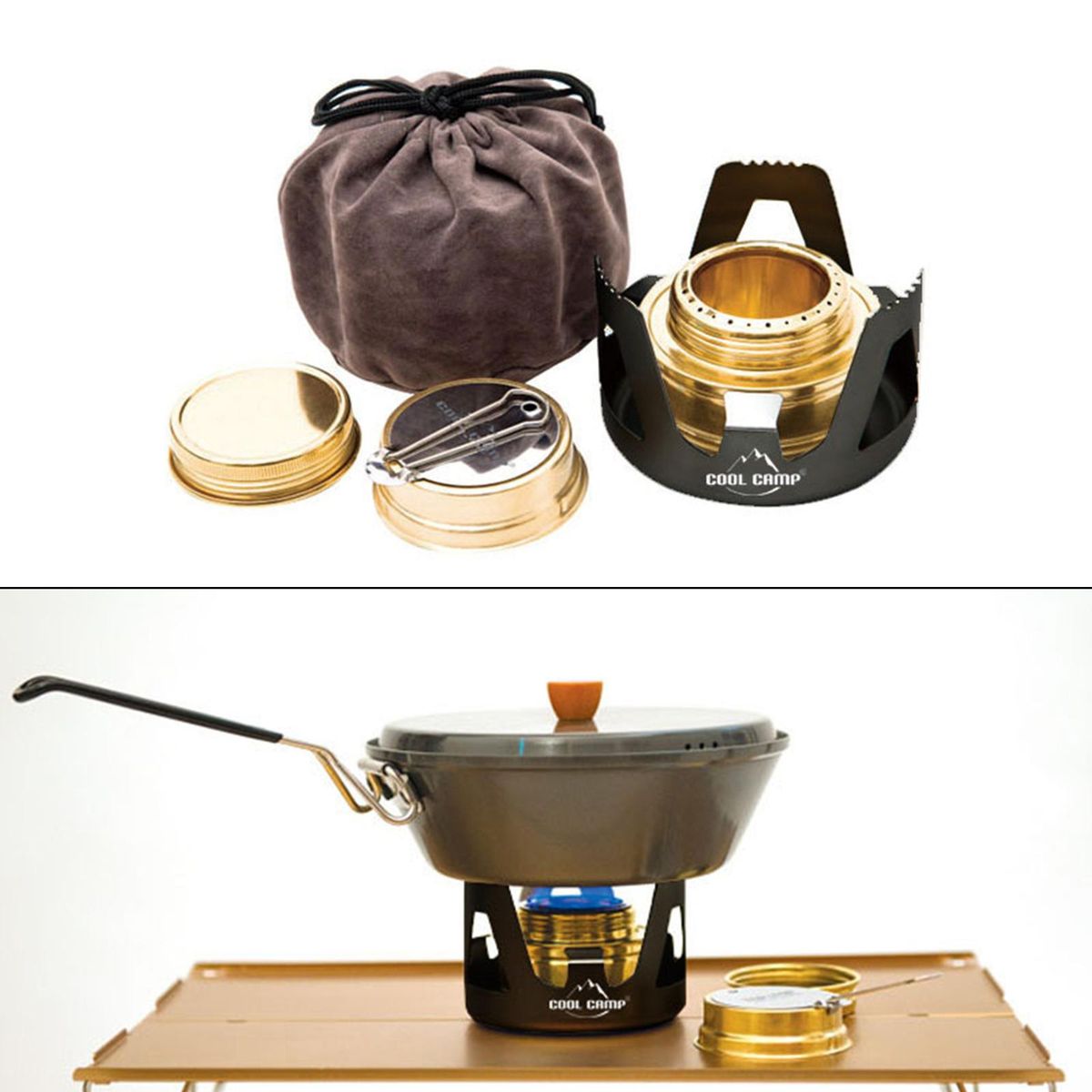 Outdoor Camping Alcohol Stove Spirit  Mini For Hiking Traveling