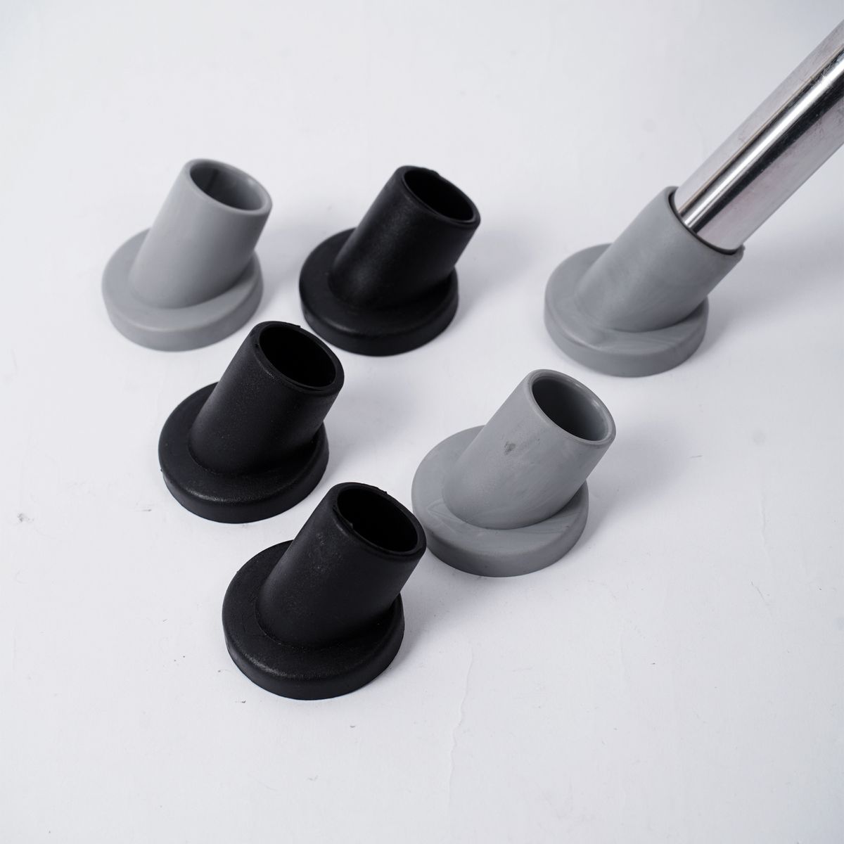 10 Chair Table Leg Caps Rubber Inclined Feet Protector Pads Furniture Hole Plugs Dust Foot Covers Non-Skid Noise Reduction Pads-Black