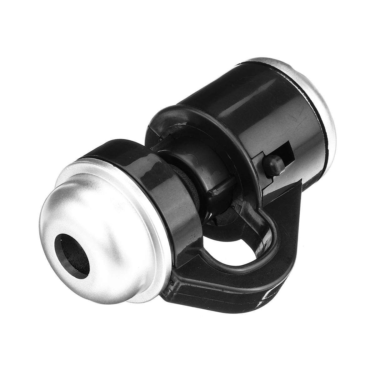 30X Zoom Clip-On Microscope Bright LED Phone Magnifier Mobile Cell Phone Camera Lens With Led Light Black