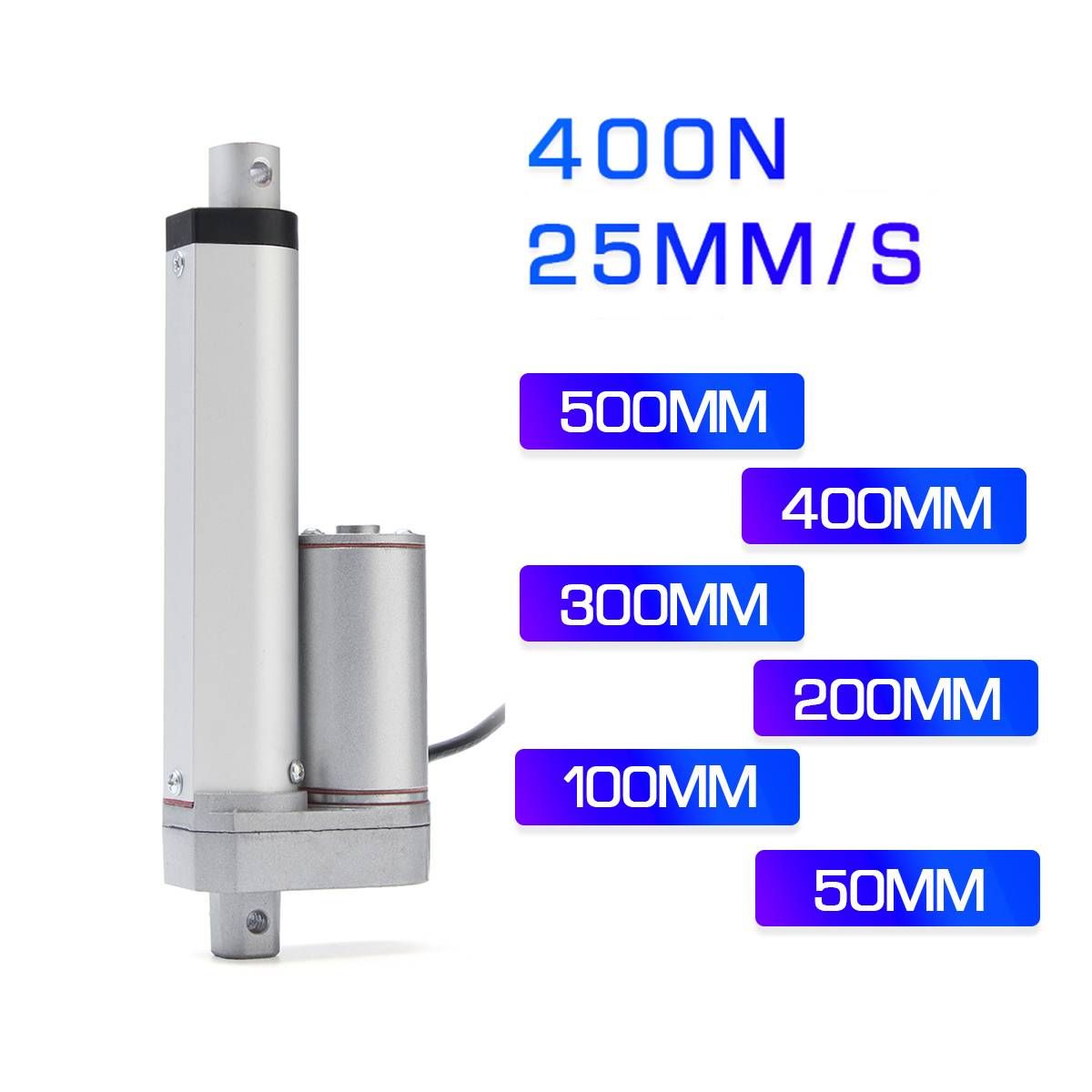 DC 12V Electric Linear Actuator 25mm/s Waterproof IP54 Linear Motor Controller Stroke 50mm