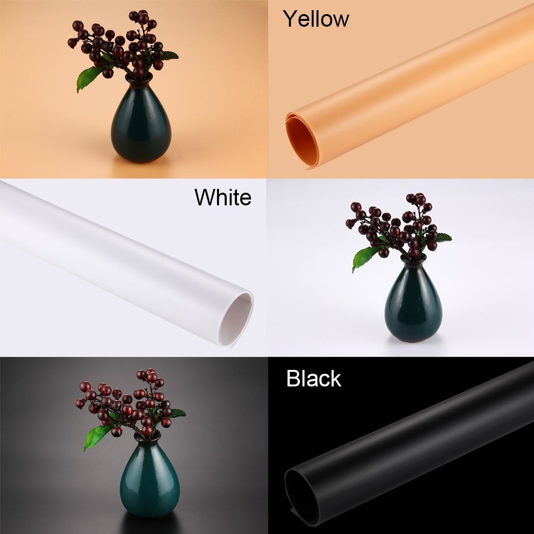 Photography Background PVC Paper For Studio Tent Box, Size: 73.5cm X 37.5cm(White)