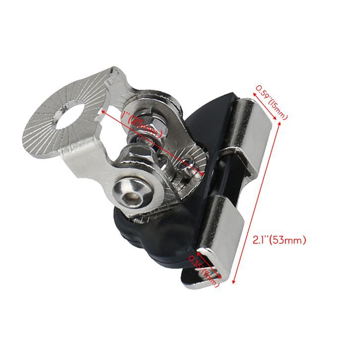 2 Pcs Stainless Steel Pillar Hood Mounting Bracket Clamp