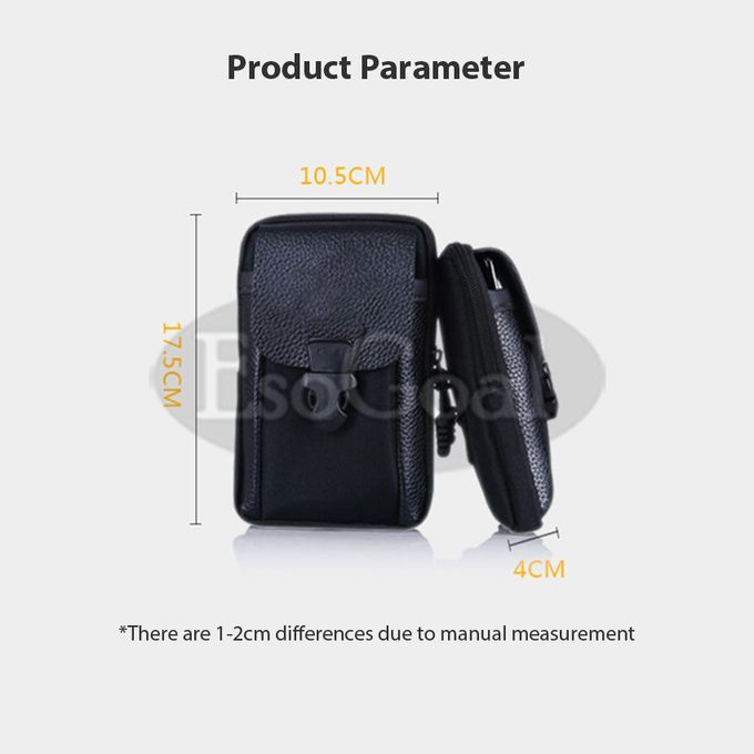 EsoGoal Men Bags Waterproof PU Leather Men Waist Bags