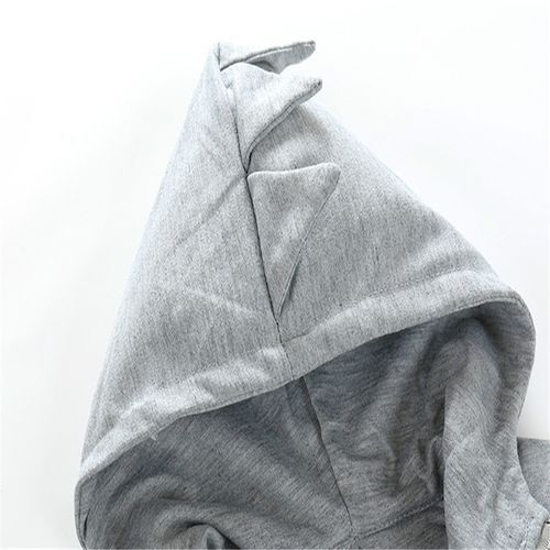 Children Cartoon Dinosaur Shaped Hooded Zip Jacket