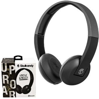 Uproar Wireless Bluetooth Headphones Lightweight With Microphone Black