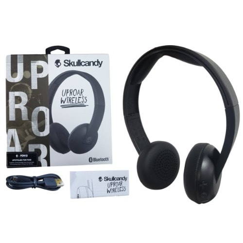 Uproar Wireless Bluetooth Headphones Lightweight With Microphone Black