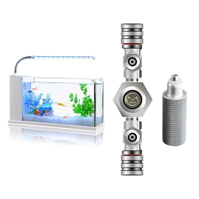 Aluminum Alloy CO2 Spliter Regulator Aquarium  Valve 2/3/4/5/6