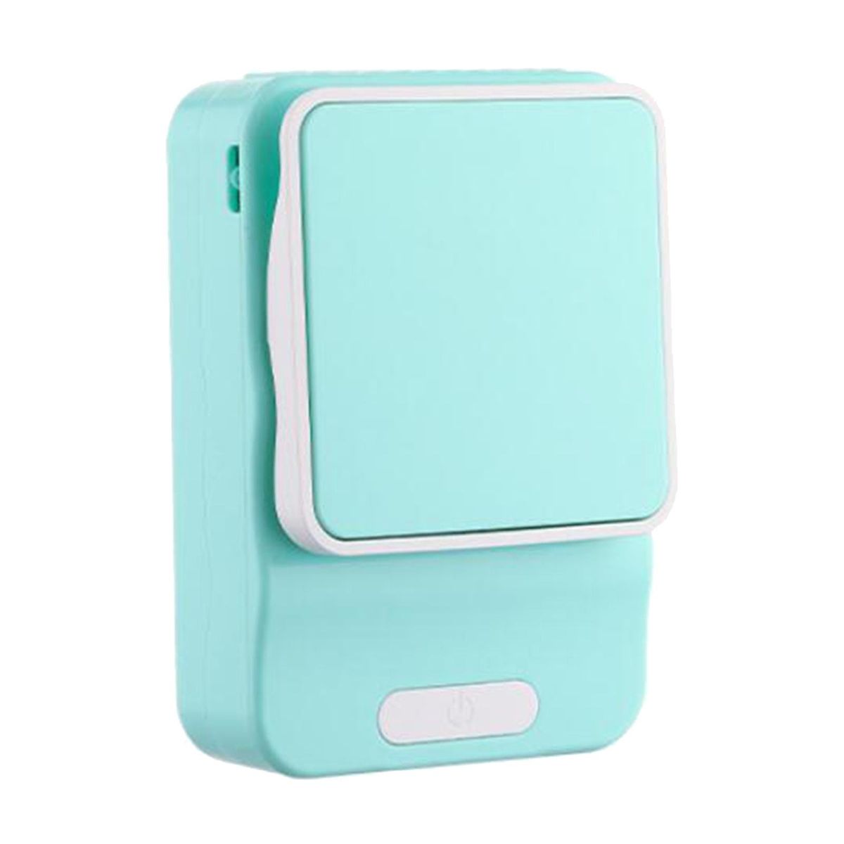 2000mAh Quiet Necklace Fan USB Rechargeable Blue