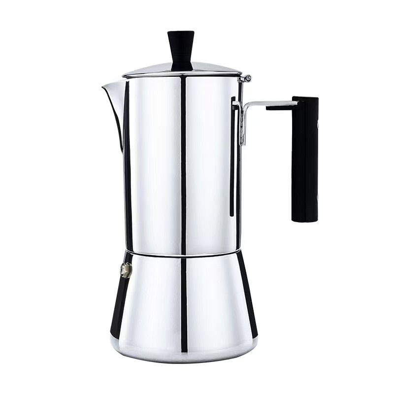 4/6 Cups Stainless Steel Expresso Geyser Coffee Makers Induction Coffee Moka Pot Stove Top гейзерная кофеварка 모카포트