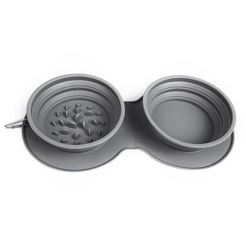 1000ml Large Collapsible Dog Pet Folding Silicone Bowl Outdoor Travel Portable Puppy Food Container Feeder Dish Bowl