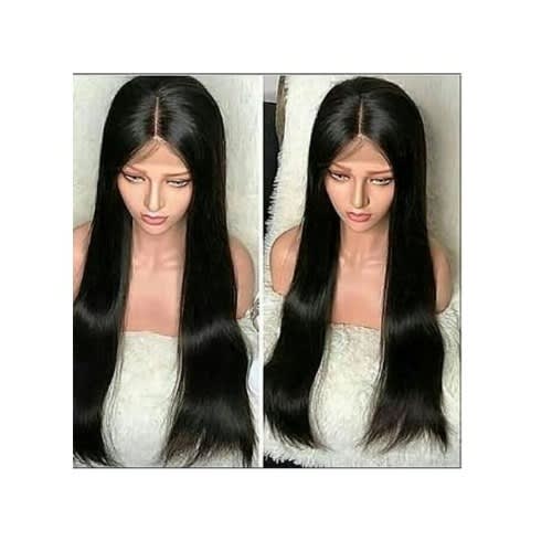 Women's Long Straight Wig - Black