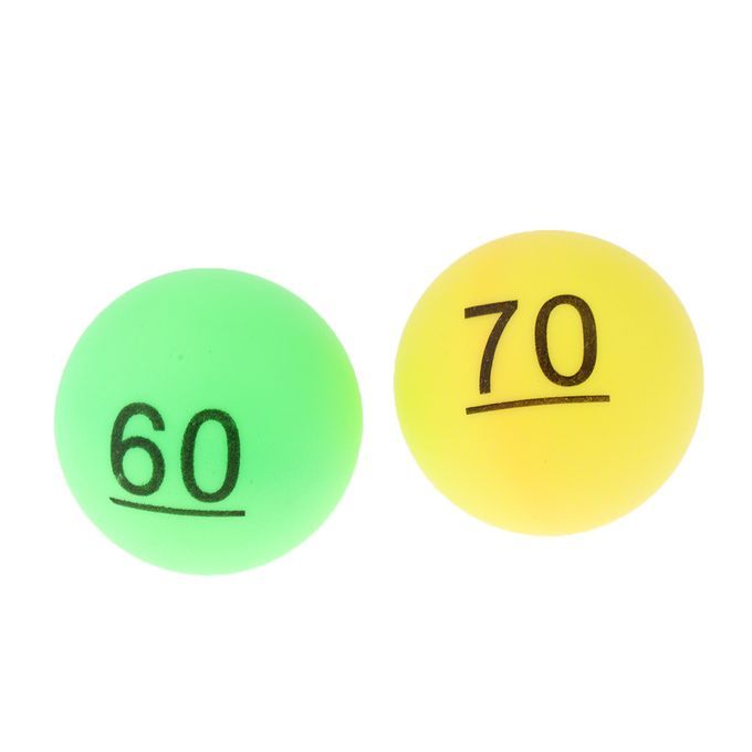 50Pcs 40mm  Ping-Pong Colorful Balls, PP Plastic Number 51 - 100