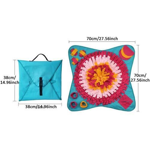 Stress Relief Slow Feeding Dog Toys Durable Cat Training Pad Foraging Pet Snuffle Mat Blanket Nose Work Treat Dispenser