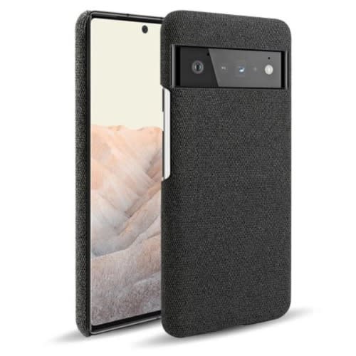 Shockproof Woven Textile Fabric Case For Pixel 6- Black