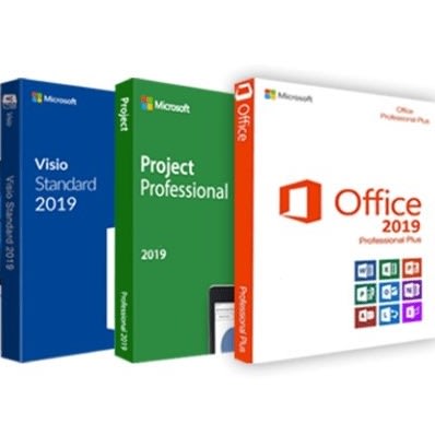 Office 2019 Pro Plus + Visio 2019 + Project 2019 Pro - 1 User / 1 Device