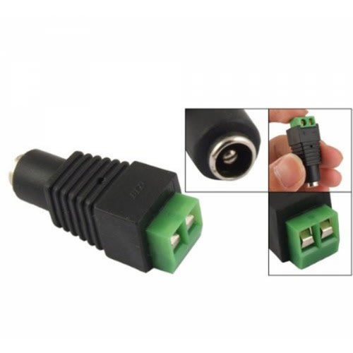Female Power Plug For CCTV Camera - 10 Pieces