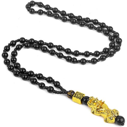 Feng Shui Obsidian Ring And Necklace Set - 2 in 1