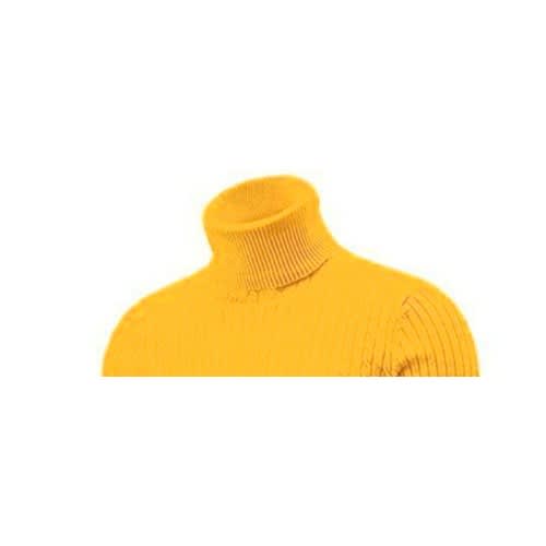 Unisex Long Sleeve Turtleneck T-shirt - Yellow