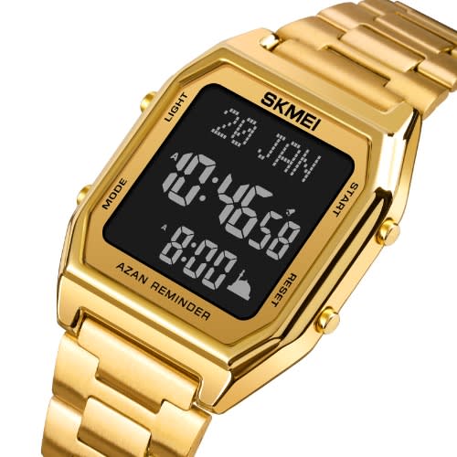 1763 Unisex Wristwatch With Islamic Calendar - Gold