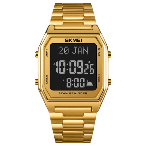 1763 Unisex Wristwatch With Islamic Calendar - Gold