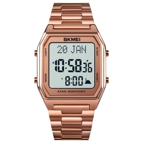 1763 Unisex Wristwatch With Islamic Calendar - Rose Gold