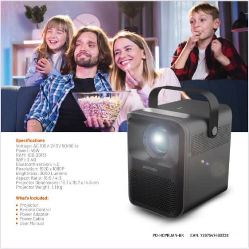 Lifestyle Full Hd Portable Projector - 2600mAh