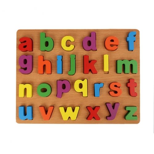 Wooden Puzzles Small Alphabet Letters For Kids