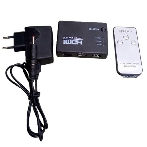 3 Port Hdmi Selector/ Switch With 5v Adapter