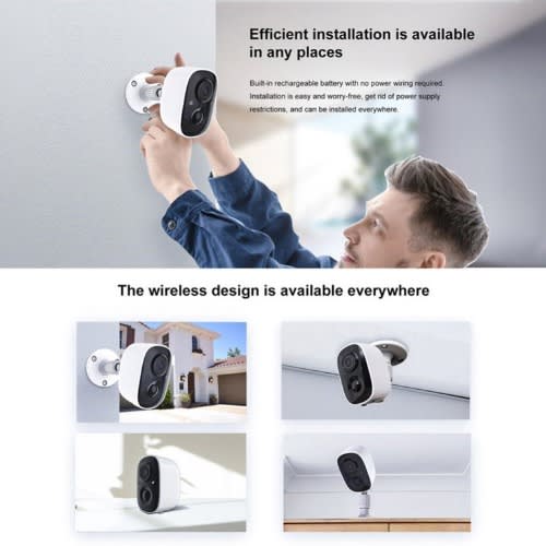 Security Cameras Wireless Outdoor, Waterproof Hd 1080p Battery Powered Wifi Cameras