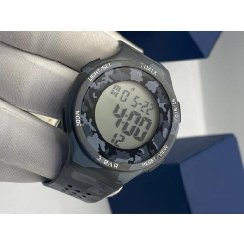 Men Camo Digital Wristwatch-gr - Grey