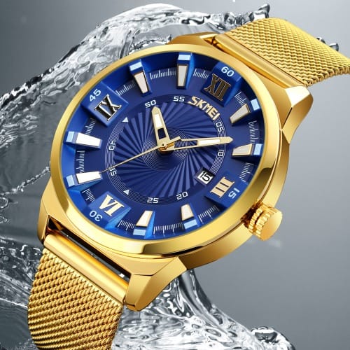 Skmei Men's Watch - Gold