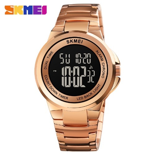 Men Digital Wristwatch 1712 - Rose gold