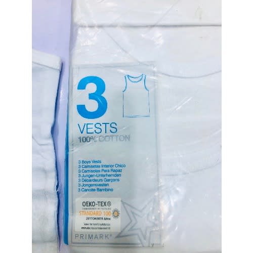 3 In 1 Quality Boy Cotton Singlet Vest