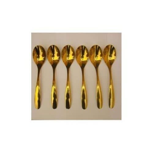 Gold Plated Spoons - 6 Pieces