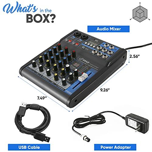 Pyle Professional Audio Mixer Sound Board Console System Int