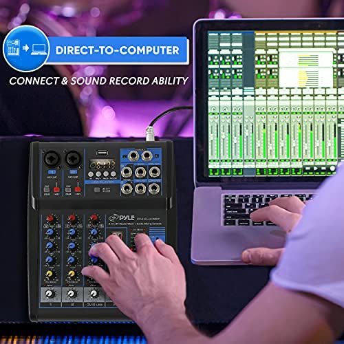 Pyle Professional Audio Mixer Sound Board Console System Int