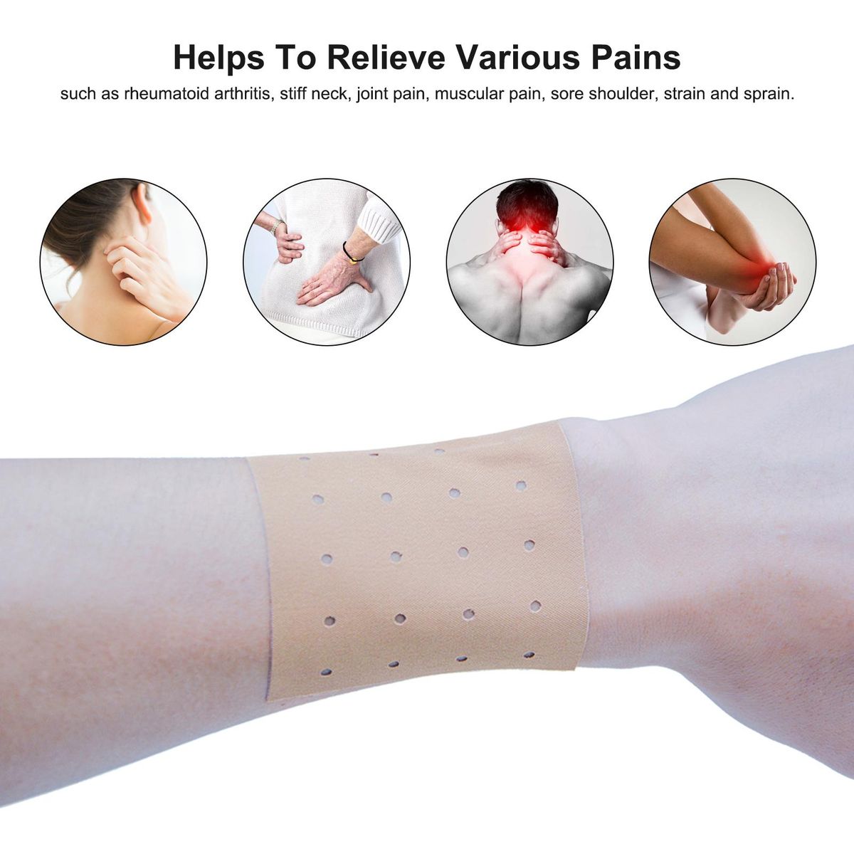 8PCS Pain Relieving Patches Quick Relieving Ache Sticker for Neck/Shoulder/Joint/Muscular Pain