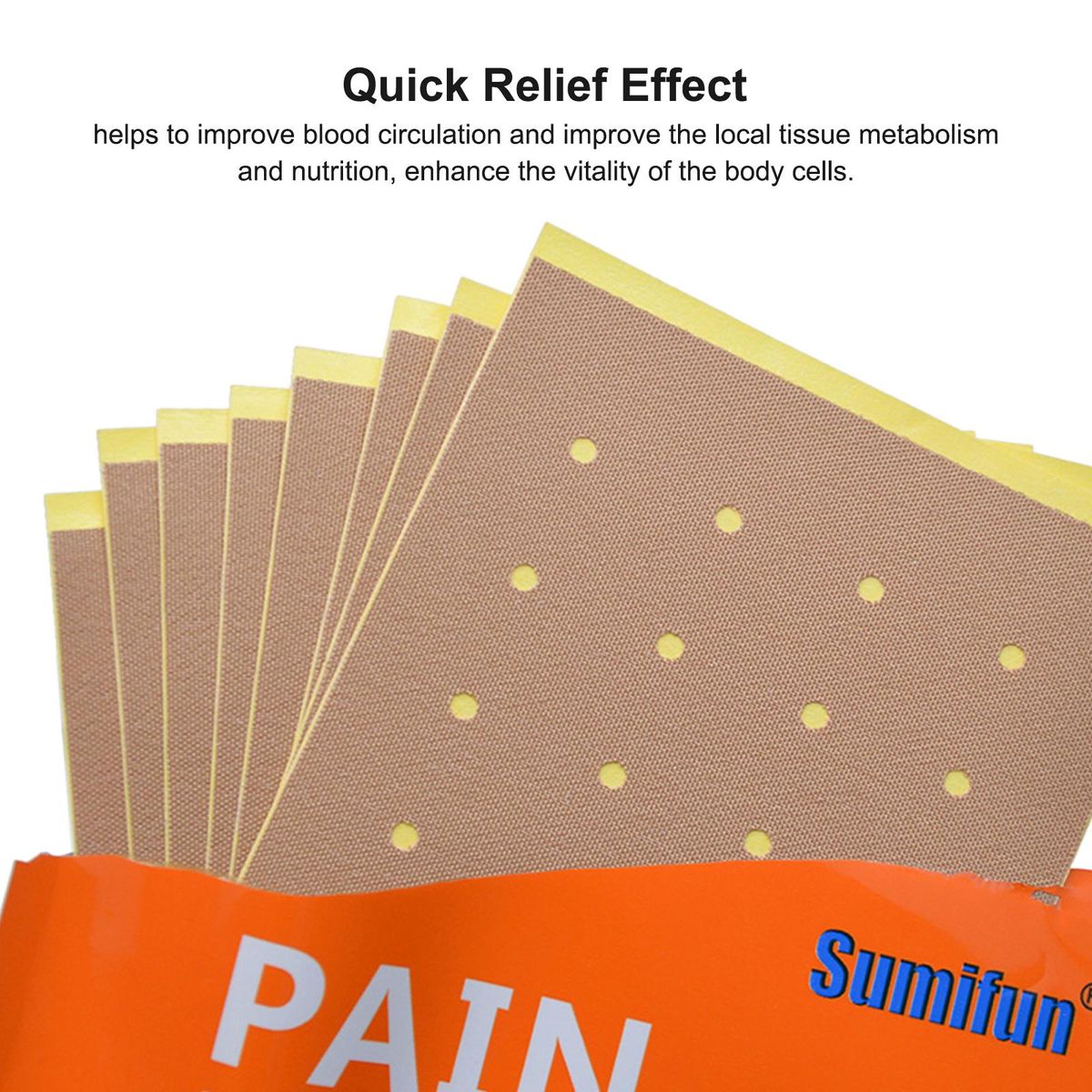 8PCS Pain Relieving Patches Quick Relieving Ache Sticker for Neck/Shoulder/Joint/Muscular Pain