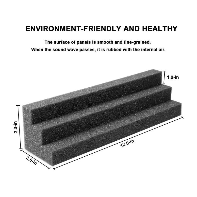 24 Pcs Bass Traps Acoustic Foam Panels Sound Proof Padding,S