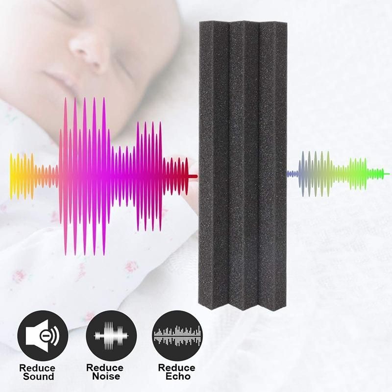 24 Pcs Bass Traps Acoustic Foam Panels Sound Proof Padding,S