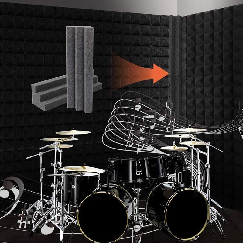 24 Pcs Bass Traps Acoustic Foam Panels Sound Proof Padding,S