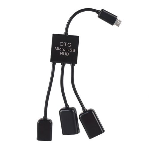 Micro USB Hub OTG Connector Spliter Power Charging Cable Data Wire