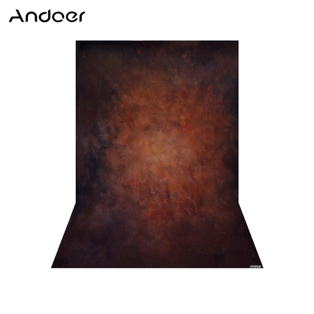 1.5 * 2.1m/5 * 7ft Photography Background Brown Retro Wall Backdrop For DSLR Camera Photo Studio Video Weeding Decor
