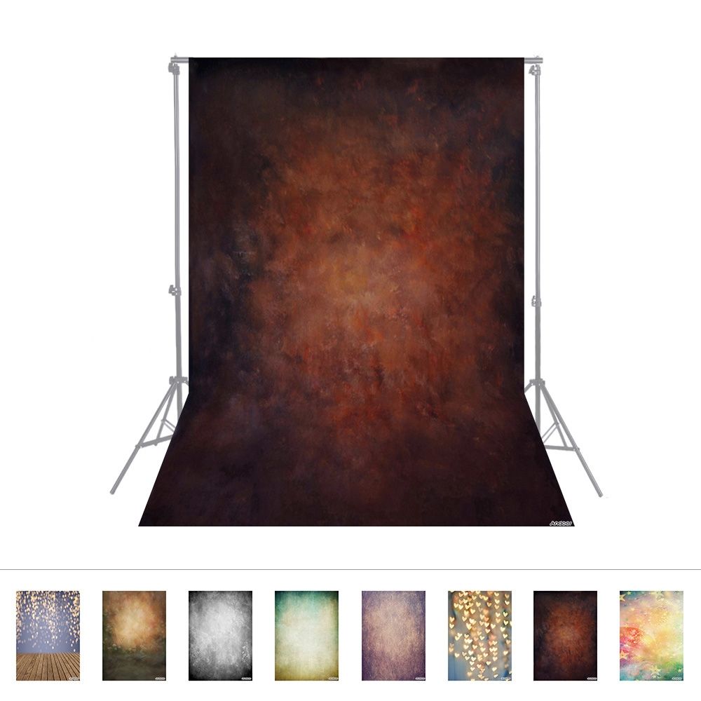 1.5 * 2.1m/5 * 7ft Photography Background Brown Retro Wall Backdrop For DSLR Camera Photo Studio Video Weeding Decor
