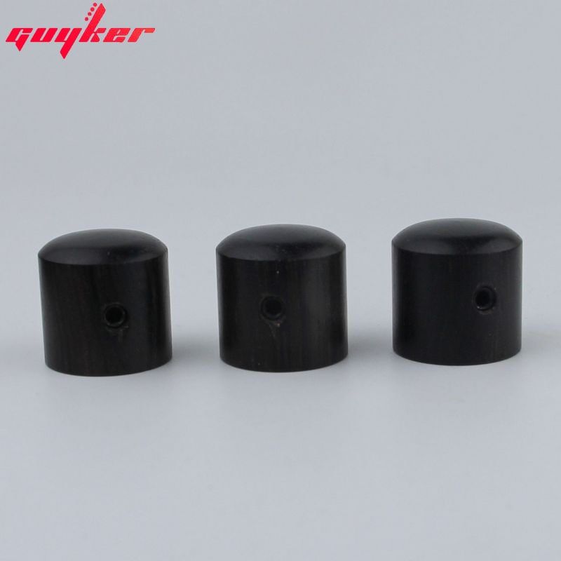 3 GUYKER Pcs Red Brown Knob Sandalwood Potentiometer Black