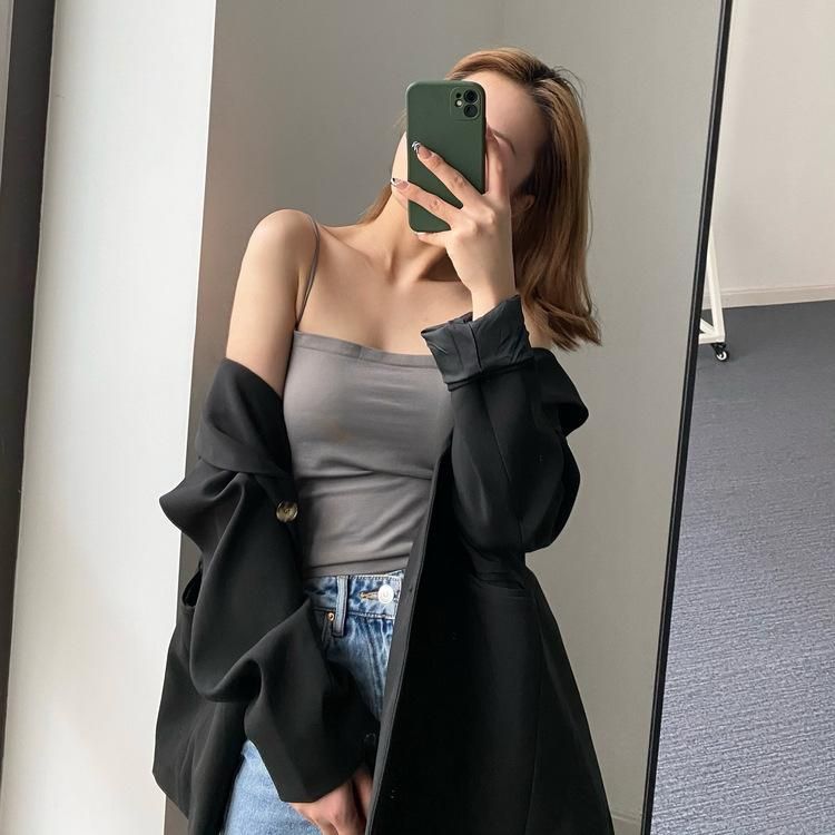 Women's beauty back camisole women's fixed chest pad suspender wrap vest