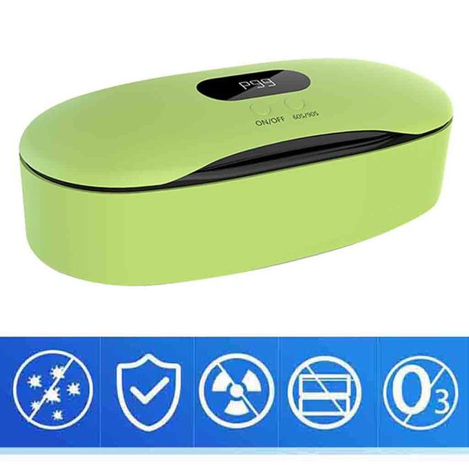 New Ultraviolet UVC Sterilizer Sanitizer Cell Phone Box  Green