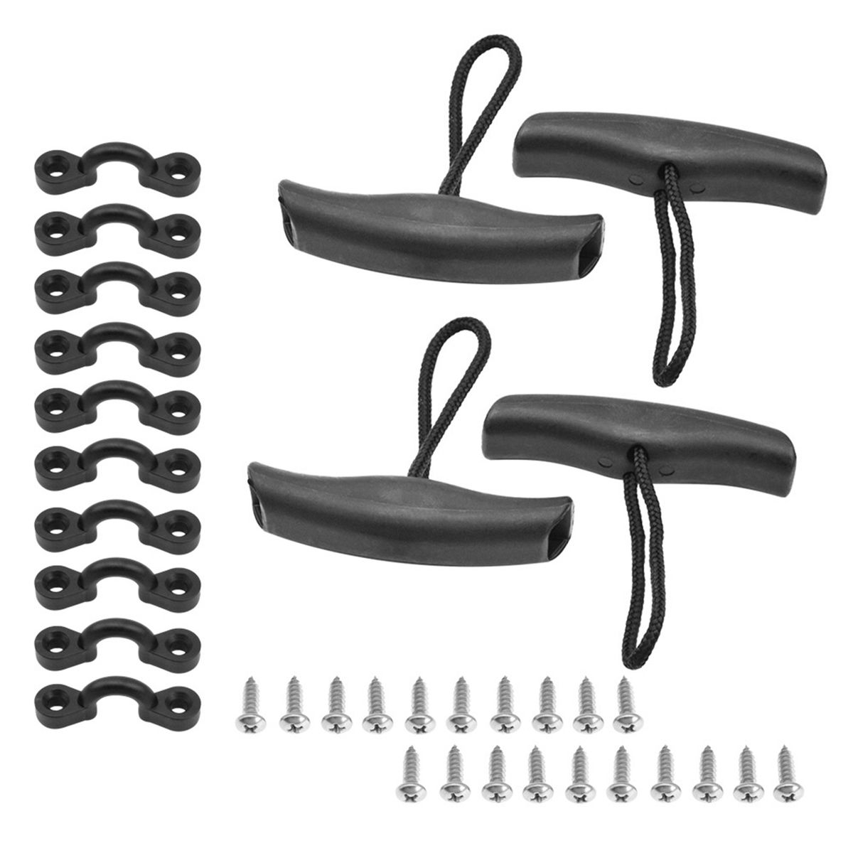 Kayak Carry Pull Handles With Cord Pad Eyes Screws For Canoe