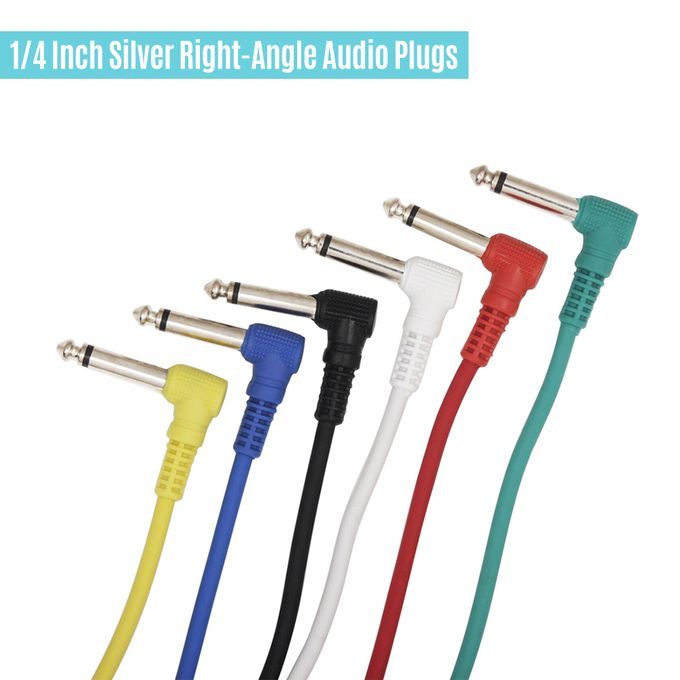 Colorful Guitar Effect Pedal Cables Instrument Audio Leads