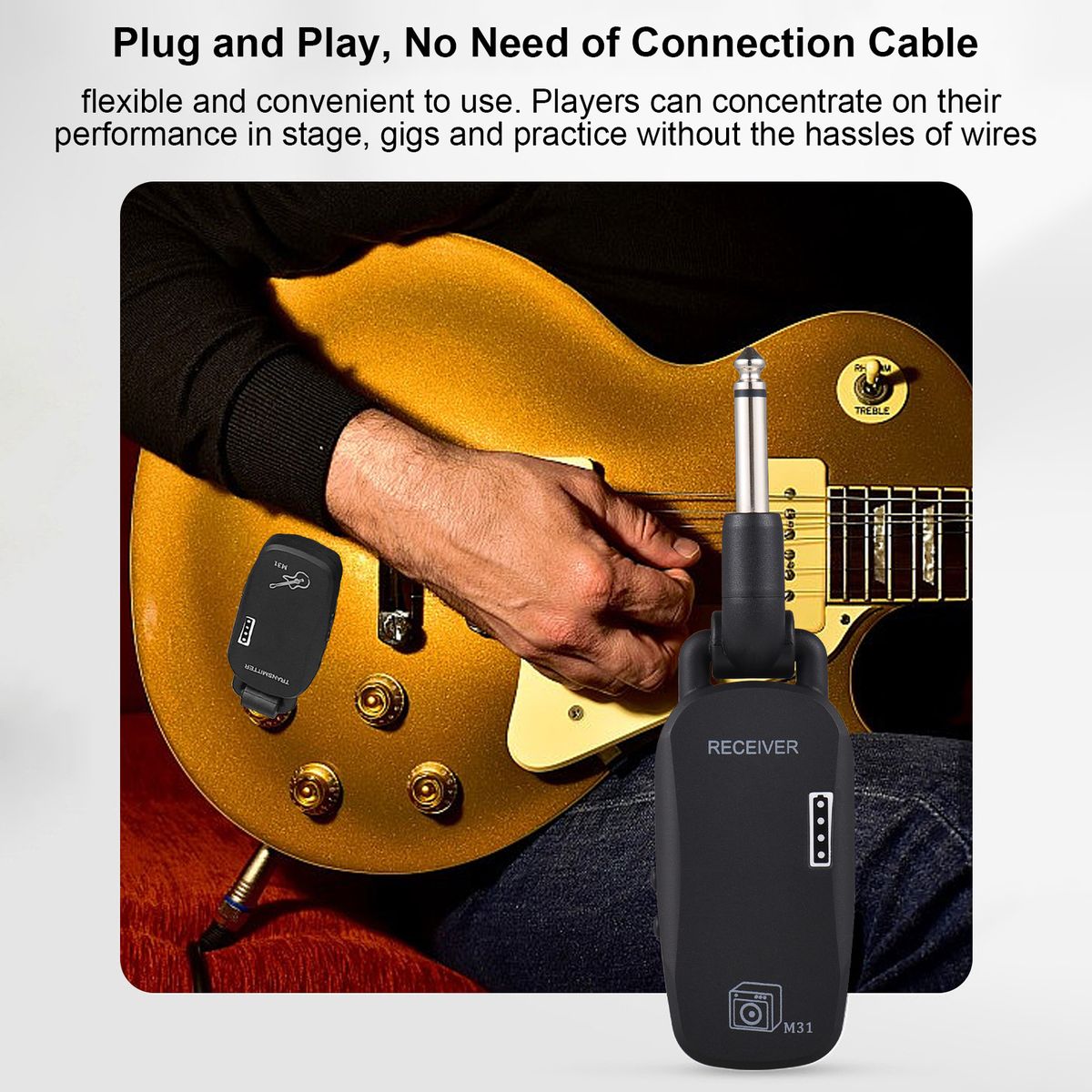 2.4G Wireless System Professional Wireless Guitar Bass